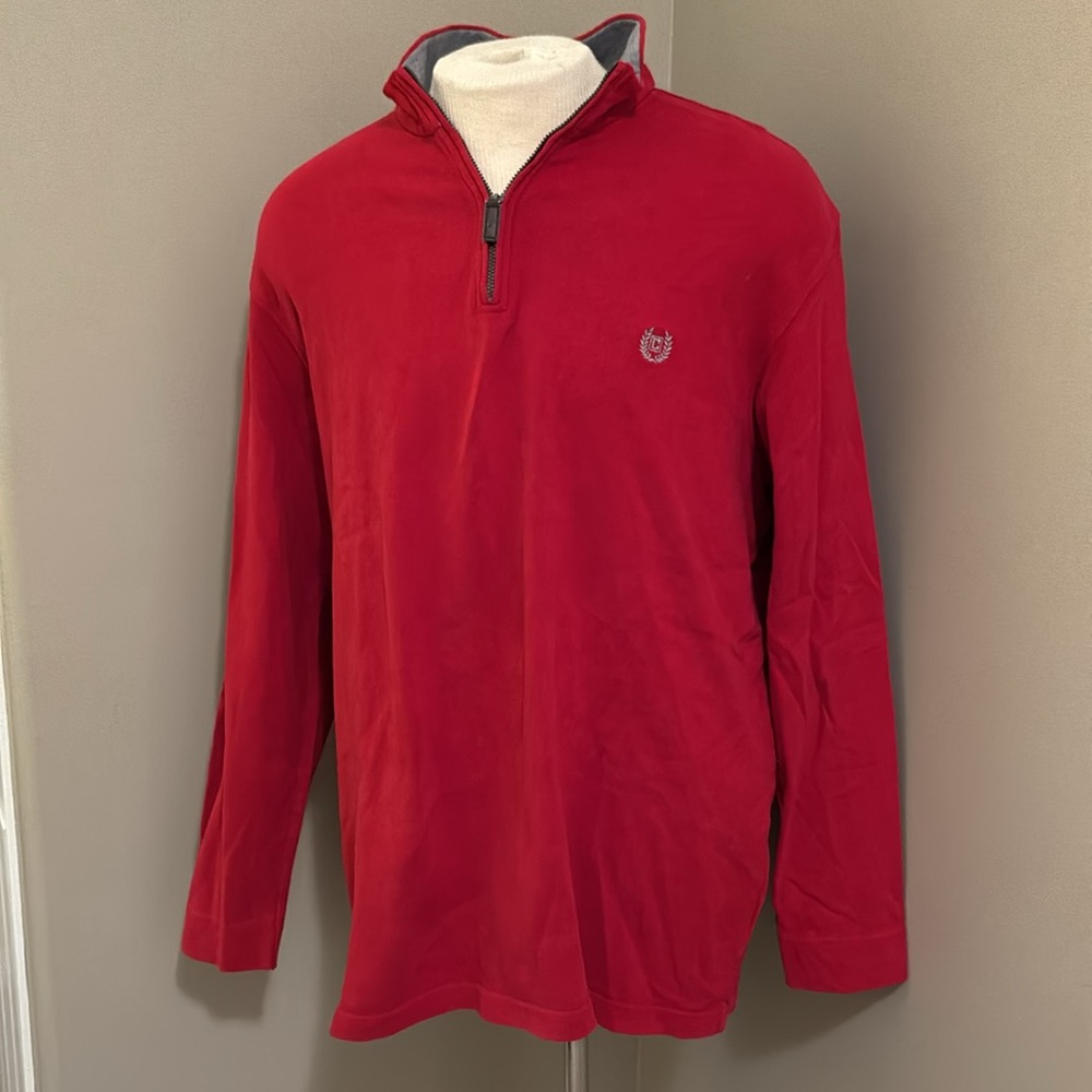 Chaps Long Sleeve Red Collar Shirt Size XLarge